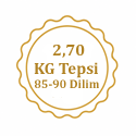 Pistachio Rolled Baklava 2,7 Kg Tepsi (85-90 Dilim + Tepsi Bedeli Dahildir)