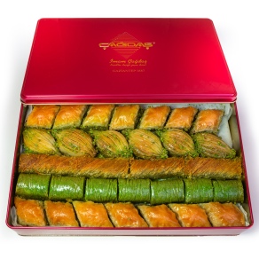 Hediyelik Metal Kutuda Karışık Baklava 