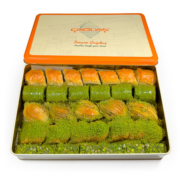 Hediyelik Nostaljik Metal Kutuda Karışık Baklava - 1