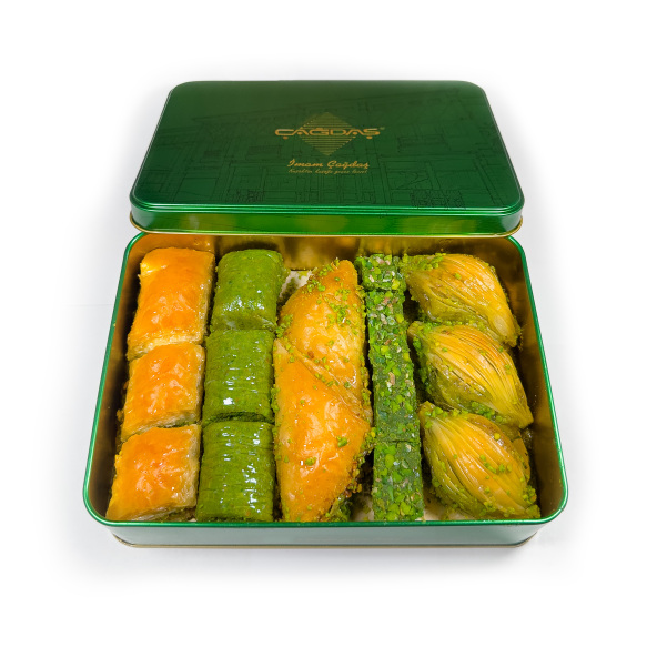 Hediyelik Nostaljik Mini Metal Kutuda Karışık Baklava - 1